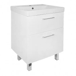 Комплект Тумба Ника 60 Н (610х480х860) Напольная с раковиной Tempo 60