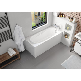 KLEOPATRA Ванна акриловая прямоугольная, без панели и каркаса, 160х70 см, белая