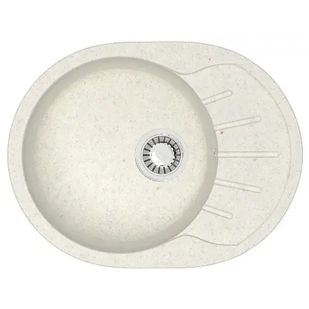 AZARIO кухонная мойка Light (575х440х215) Хлопок (сифон + герметик)