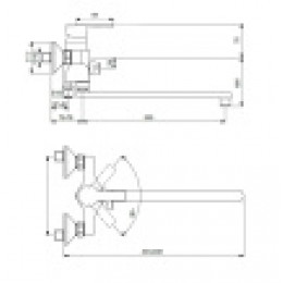 BA320AA UNO Смеситель для ванны/душа