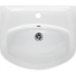 Умывальник "Аттика 50" с хромированным обрамлением УП (Белый, ВСК)/18  Под заказ!!!