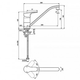 CERABASE смеситель для кухонной мойки