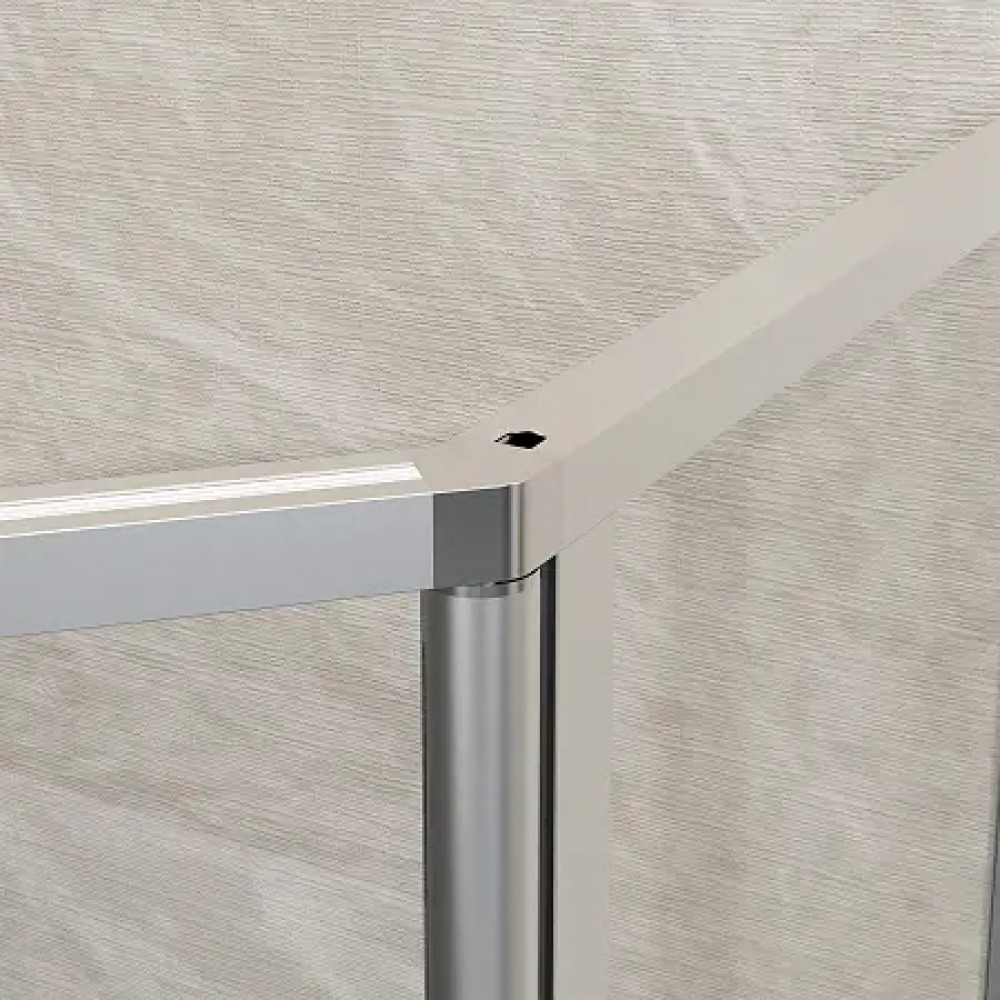 AZ-21C-90-MGR-CL Душевое ограждение SAKURA DIA-90х90х195-MGR-CL, прозрачное стекло 6 мм, профиль матовый графит