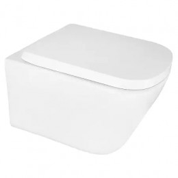 Vesper Унитаз подвесной с функцией торнадо, с сиденьем микролифт, дюропласт. 510*360*365mm (1 место)