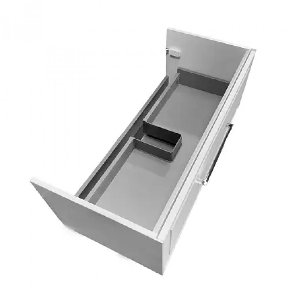 Комплект Тумба Belloni 100 БЕЛЫЙ МАТ подвесная с раковиной Астория 100