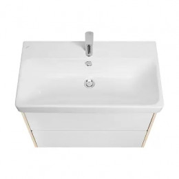 Сканди 80 Тумба Белый/Дуб Верона (БЕЗ УМЫВАЛЬНИКА Адриана-80)