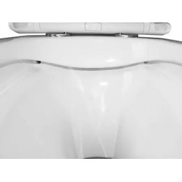 PRO ( круглый)подвесной безободковый унитаз в комплекте с сидением микролифт скрытая система смыва  490*370*360 мм