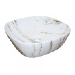 AZ-2184+M845  раковина накладная/подвесная под камень (370x370x115мм)