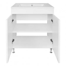 Комплект Тумба Дина 60 (610х470х815) с раковиной Leon 60 (2 места)