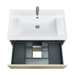 Ona Тумба под раковину 800, темный вяз 2 ящика (подходит раковина ZRU9307562,732799C000,73279A4000,732700C000 / 732700B000)