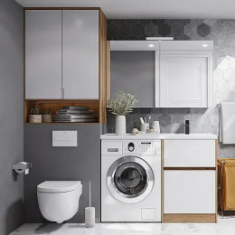 Лондри 120 Зеркальный шкаф