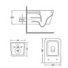 Сет LORANTO Инсталляция + Delphi Унитаз подвесной безободковый с системой смыва Tornado в комплекте с быстросъемным сиденьем микролифт, дюропласт 485