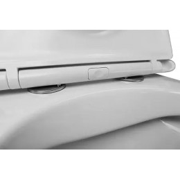 PRO ( круглый)подвесной безободковый унитаз в комплекте с сидением микролифт скрытая система смыва  490*370*360 мм