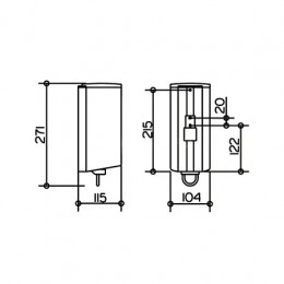 14954010100 Plan Дозатор жидкого мыла Хром