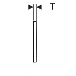 115.080.KJ.1 Omega30 Смывная клавиша двойной смыв, белый/глянцевый хром