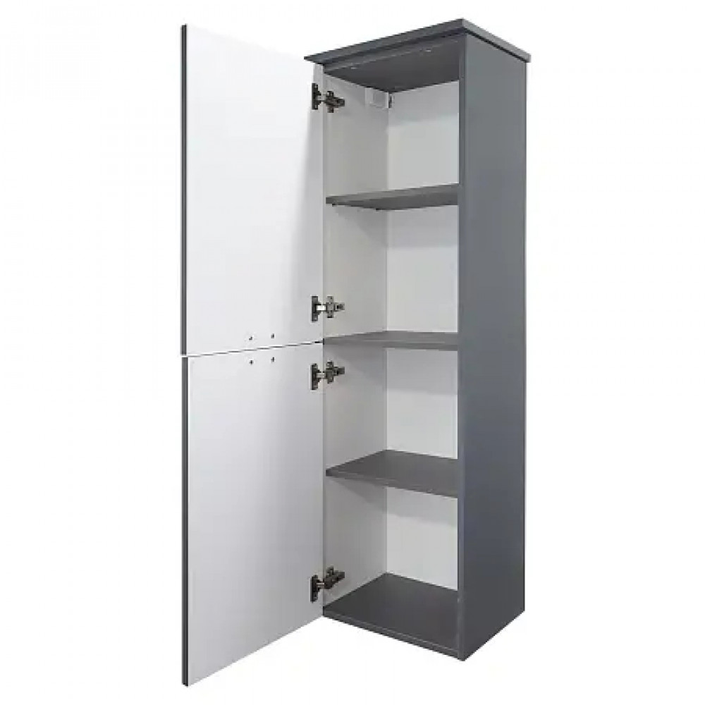 Пенал ARMARIO подвесной левый МАТОВЫЙ СЕРЫЙ (350*1390*440)