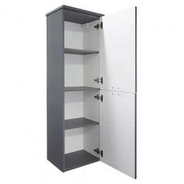 Пенал ARMARIO подвесной правый МАТОВЫЙ СЕРЫЙ (350*1390*440)