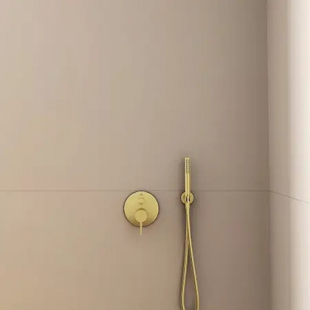 BC807A2 IDEALRAIN Держатель с подключением душевой лейки 1/2", цилиндрический дизайн, металлический с пластиковым вкладышем, с обратным клапаном