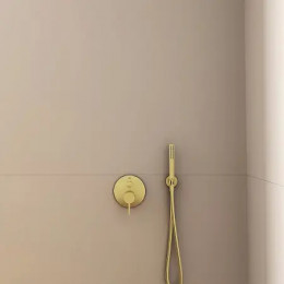 BC807A2 IDEALRAIN Держатель с подключением душевой лейки 1/2", цилиндрический дизайн, металлический с пластиковым вкладышем, с обратным клапаном