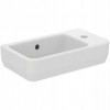 Ideal Standard i.life S раковина для рук 45x25 см, правая версия, с отверстием под смеситель, с отверстием перелива, с крепежом TT0299729, для монтажа