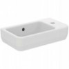 Ideal Standard i.life S раковина для рук 45x25 см, правая версия, с отверстием под смеситель, с отверстием перелива, с крепежом TT0299729, для монтажа