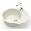 AZARIO кухонная мойка Light (575х440х215) Хлопок (сифон + герметик)