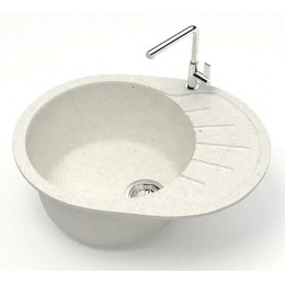 AZARIO кухонная мойка Light (575х440х215) Хлопок (сифон + герметик)