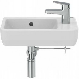 Ideal Standard i.life S раковина для рук 45x25 см, правая версия, с отверстием под смеситель, с отверстием перелива, с крепежом TT0299729, для монтажа