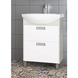 БЕККА 60 Тумба (Белый/Дуб Сомерсет) (Раковина Балтика 60)