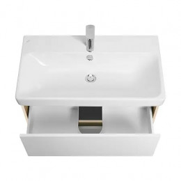 Сканди 80 Тумба Белый/Дуб Верона (БЕЗ УМЫВАЛЬНИКА Адриана-80)