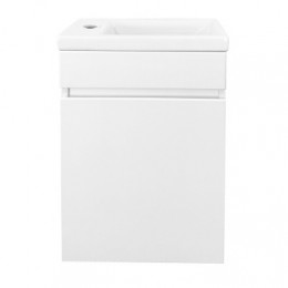 Комплект Тумба Эстима 40 подвесная с раковиной Миранда 40, левая