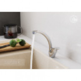 Смеситель Мавис для кухни, высокий излив, хром