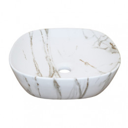 AZ-2184+M845  раковина накладная/подвесная под камень (370x370x115мм)