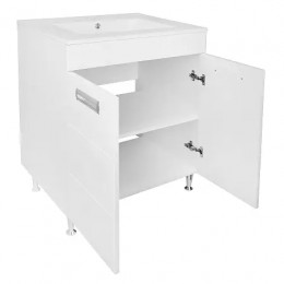 Комплект Тумба Дина 60 (610х470х815) с раковиной Leon 60 (2 места)