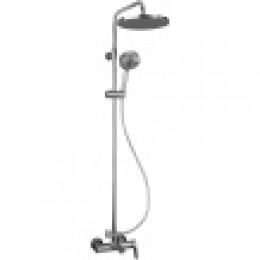 E26809-CP ALEO 2.0 Колонна для ванны/душа с однорычажным смесителем, круглым верхним и ручным душем, хром