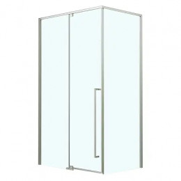 AZ-J50-100-CH-CL Душевое ограждение MALE SQR-100х100х195-CH-CL, прозрачное стекло 6 мм, профиль хром