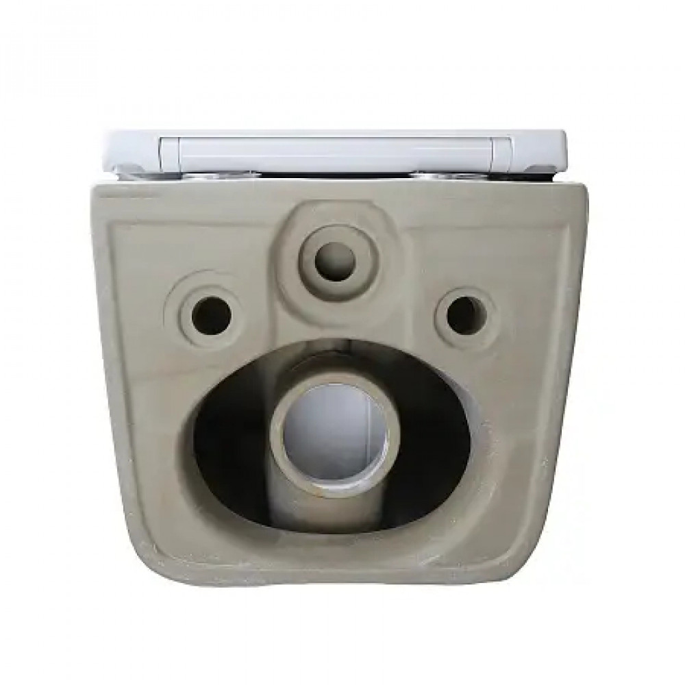 AZ-5103T-WHT BACIO Унитаз подвесной с системой смыва Tornado в комплекте с быстросъемным сиденьем микролифт, дюропласт 485*340*350mm