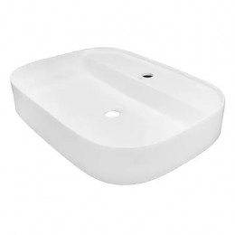 AZ-2205 Раковина накладная квадратная Размер:610*450*120 мм белый глянец