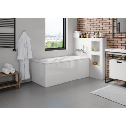 KLEOPATRA Ванна акриловая прямоугольная, без панели и каркаса, 160х70 см, белая