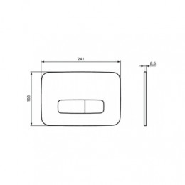 R0123AA OLEAS™ M3 Механическая панель смыва (гл.хром)