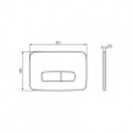 R0123AA OLEAS™ M3 Механическая панель смыва (гл.хром)
