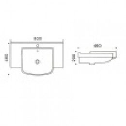 AZ-40089 Раковины,  размер: 80*46*20