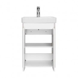 Сканди 45 Тумба Doors Белый/Дуб Верона (БЕЗ УМЫВАЛЬНИКА Адриана-45)