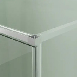 AZ-J50-100-MGR-CL Душевое ограждение MALE SQR-100х100х195-MGR-CL, прозрачное стекло 6 мм, профиль матовый графит