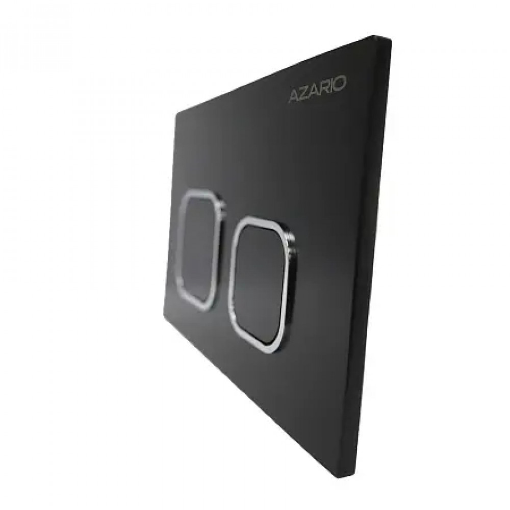 AZARIO NEW-TS Клавиша смыва AZ-ABS-002-B черный (квадратная) пластик, 245х162,5х28,3мм (инст.AZ-G12 и AZ-TS006T)