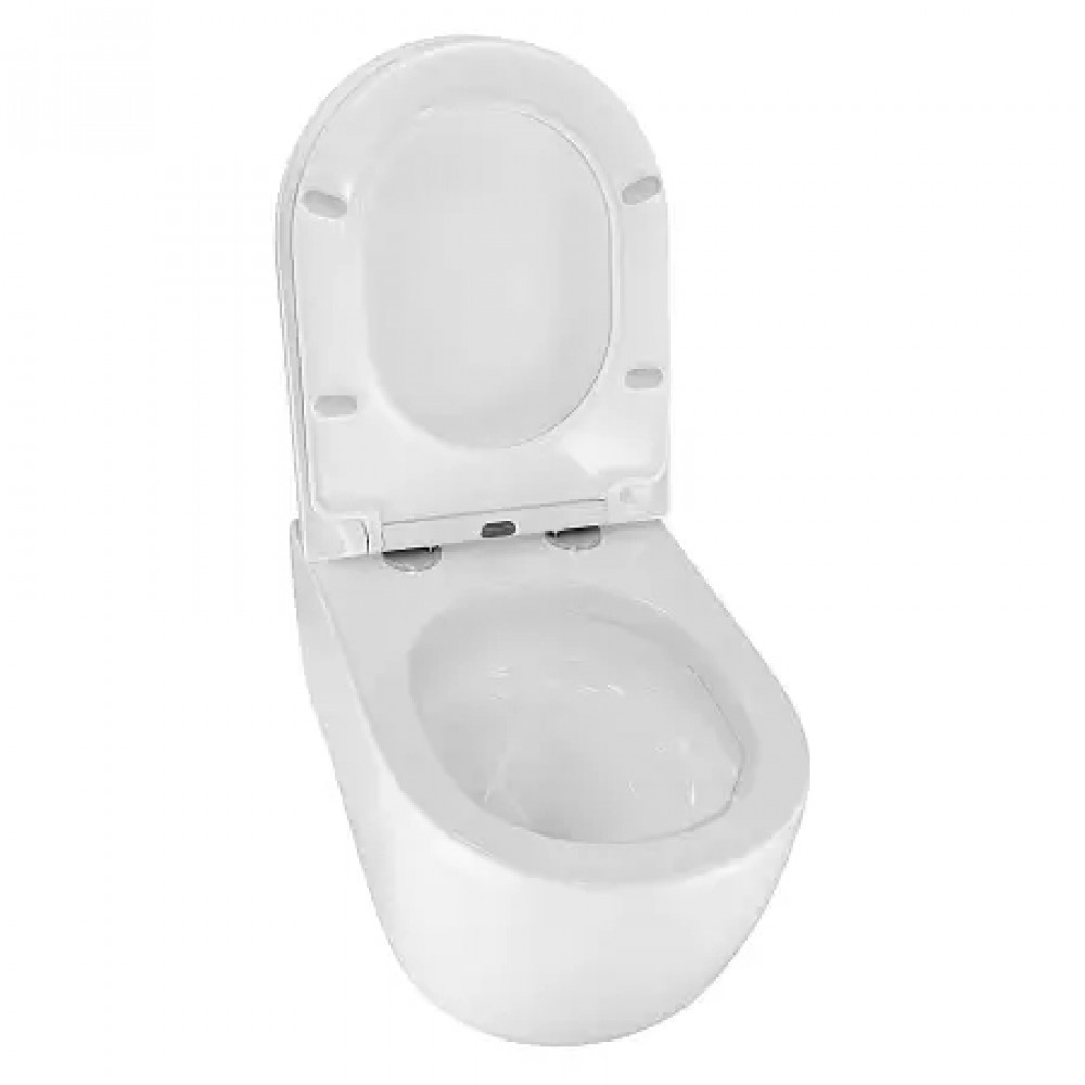 NEMI Унитаз подвесной с сиденьем микролифт, дюропласт. Размер:530*360*360mm