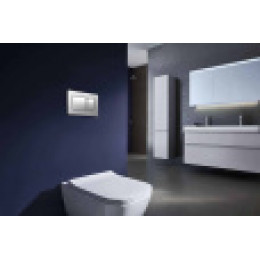 Панель смыва, хром матовый, квадратная, AZARIO