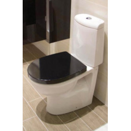 VICTORIA NORD Сиденье с черной крышкой микролифт