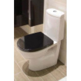 VICTORIA NORD Сиденье с черной крышкой микролифт