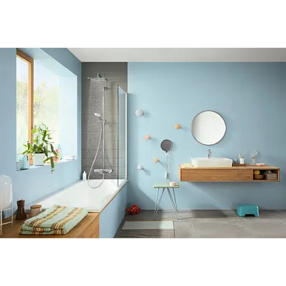 27687000 Croma E 280 1jet Душевая система Showerpipe для ванны, хром